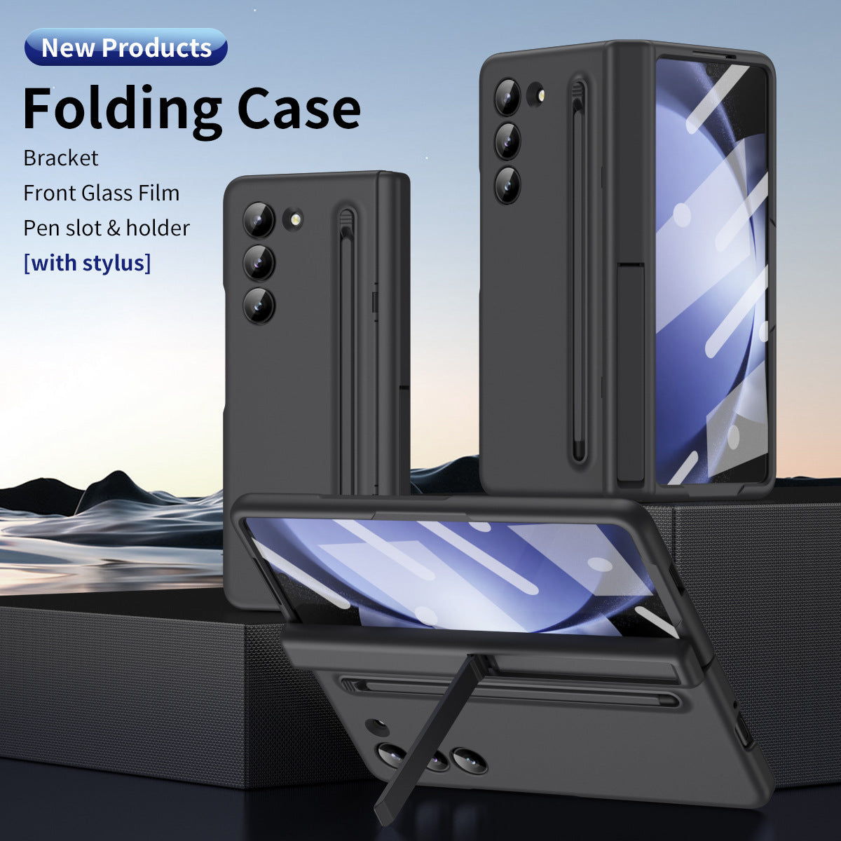 All-Inclusive Hinged S-Pen™ Case with Holder For Galaxy Z Fold Series