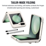 Flap Eco-Leather Case With Retractable Stylus For Galaxy Z Flip5
