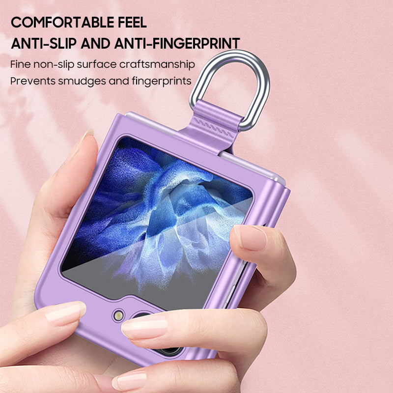 Frosted Band Ring Case For Galaxy Z Flip Series