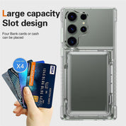 Samsung Series | HD Transparent Phone Case with Card Holder