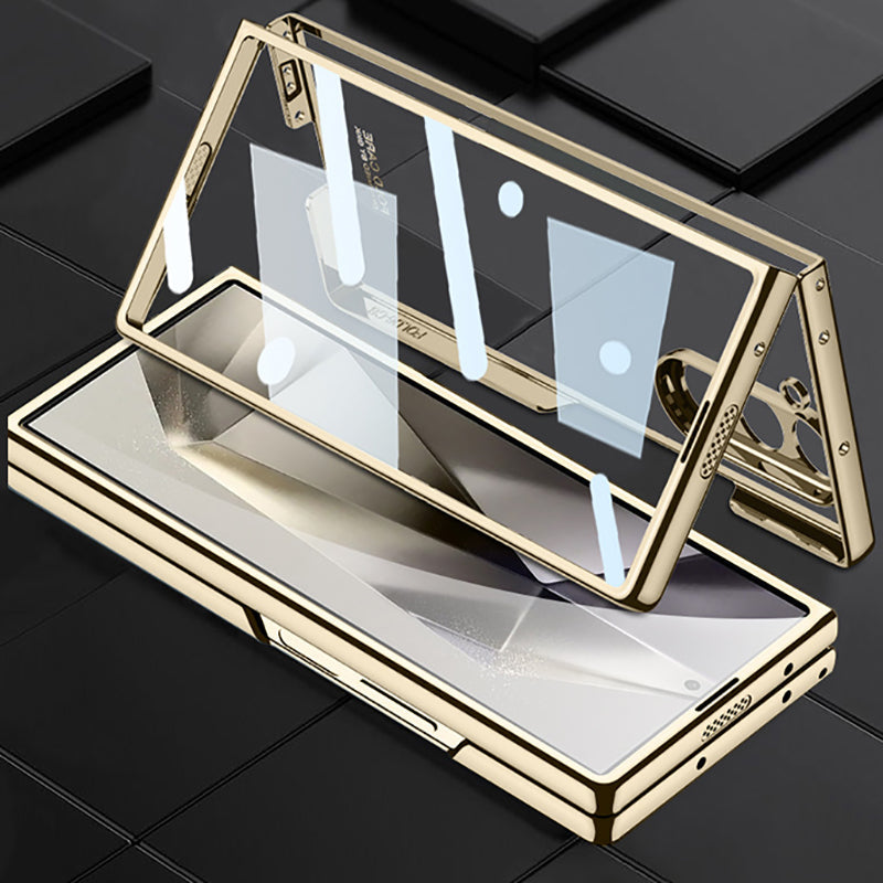 Transparent PC Electroplated Case For Galaxy Z Fold Series