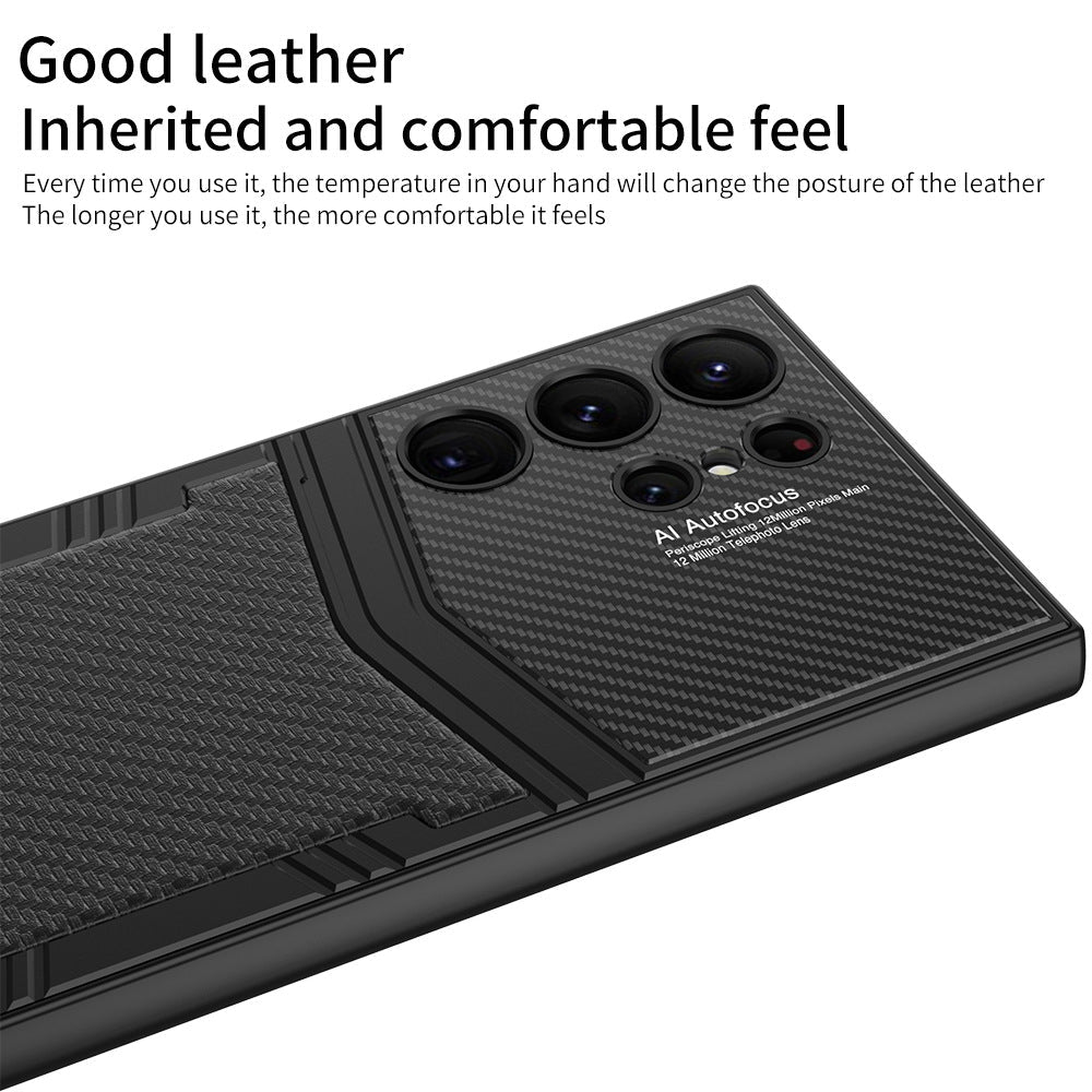 Samsung Series | Carbon Fiber Leather Shockproof Phone Case