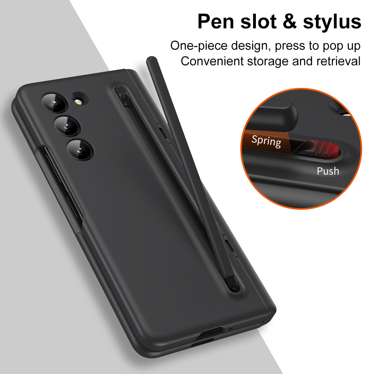 All-Inclusive Hinged S-Pen™ Case with Holder For Galaxy Z Fold Series