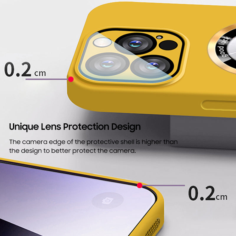 iPhone MagSafe Series | Slim Matte Cutout Logo Phone Case