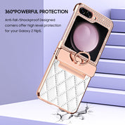 Glitter Diamond Leather Case For Galaxy Z Flip Series