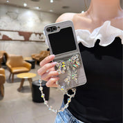 Luxury Diamond Bow-Knot Chain Case for Samsung Galaxy Z Flip Series