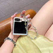 Luxury Diamond Pink Bow-Knot Chain Case for Samsung Galaxy Z Flip Series