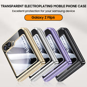 Transparent Electroplating Case For Galaxy Z Flip Series