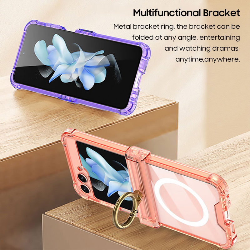 Transparent Ring Case For Galaxy Z Flip Series