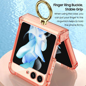 Transparent Ring Case For Galaxy Z Flip Series