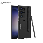 Samsung Series | Matte Phone Case with Pen Storage（Complimentary Capacitive Pen）