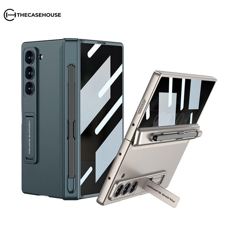 Hinged Pen Tray Folding Screen Case For Galaxy Z Fold 6