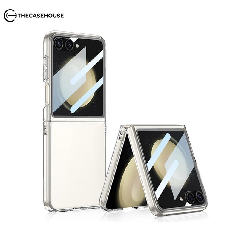 Solid Color Transparent Case For Galaxy Z Flip Series