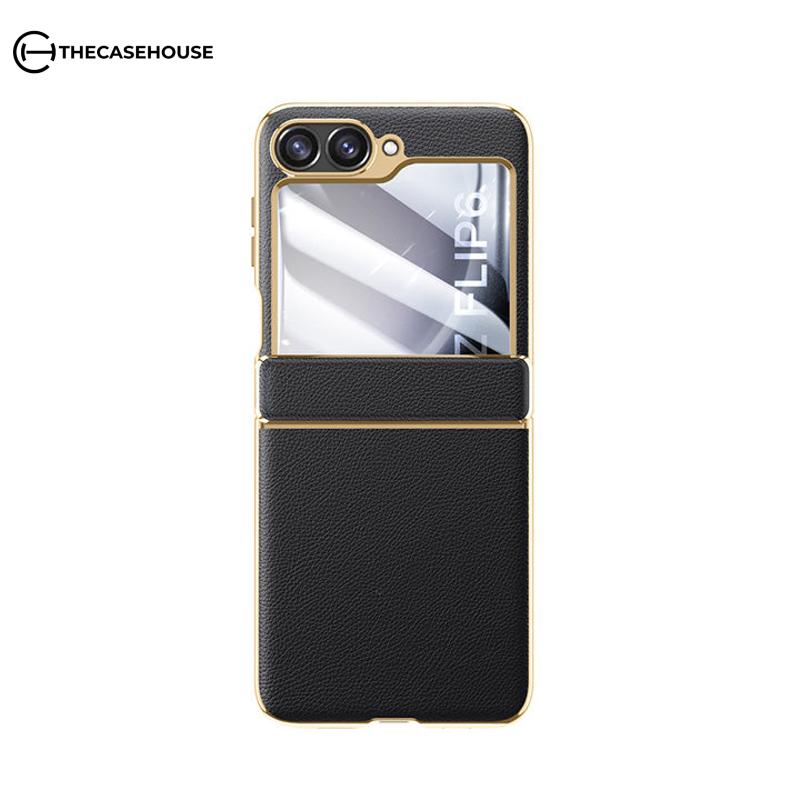 Folding Leather Case For Galaxy Z Flip Series