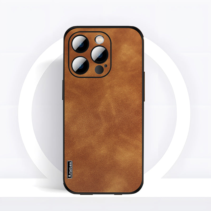 iPhone Series | Matte Leather Phone Case
