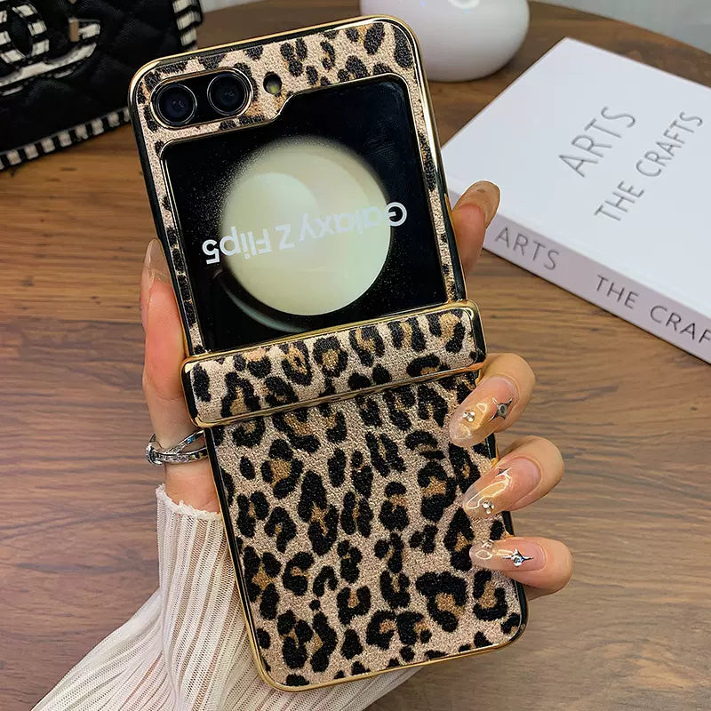 Luxury Leopard Fashion Phone Case For Samsung Galaxy Z Flip 5