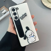 Cartoon Pacia Dog leather Case For Galaxy Z Fold Series