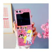 Cute Girls Cartoon Case For Samsung Galaxy Z Flip