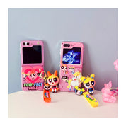 Cute Girls Cartoon Case For Samsung Galaxy Z Flip