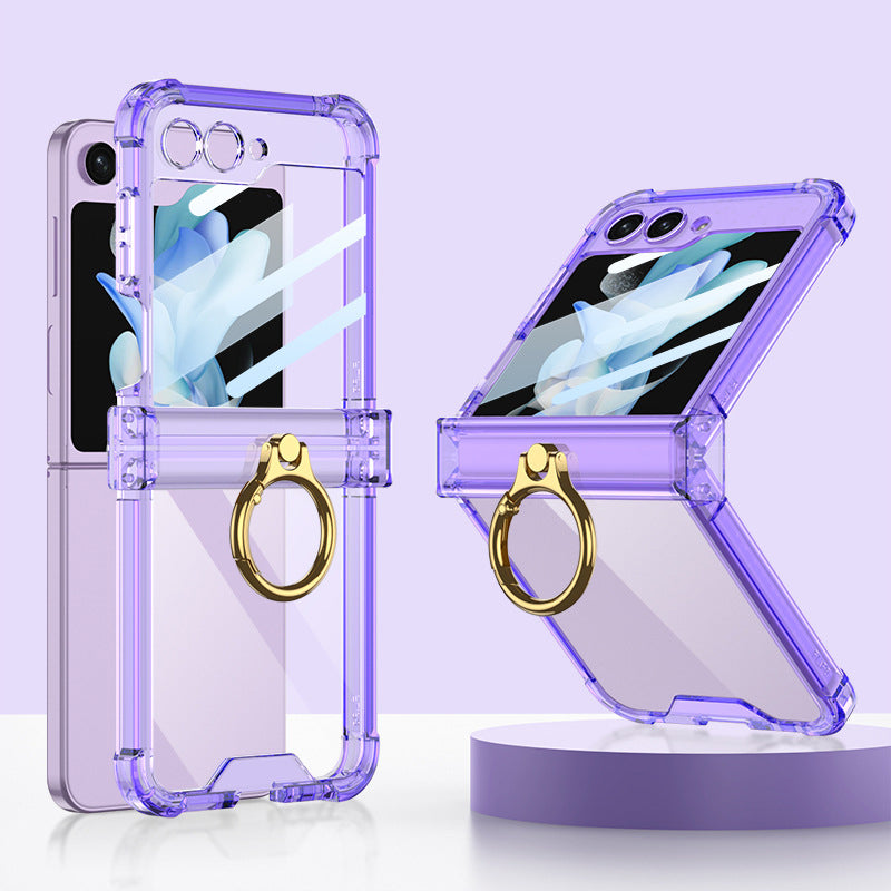 Transparent Ring Case For Galaxy Z Flip Series