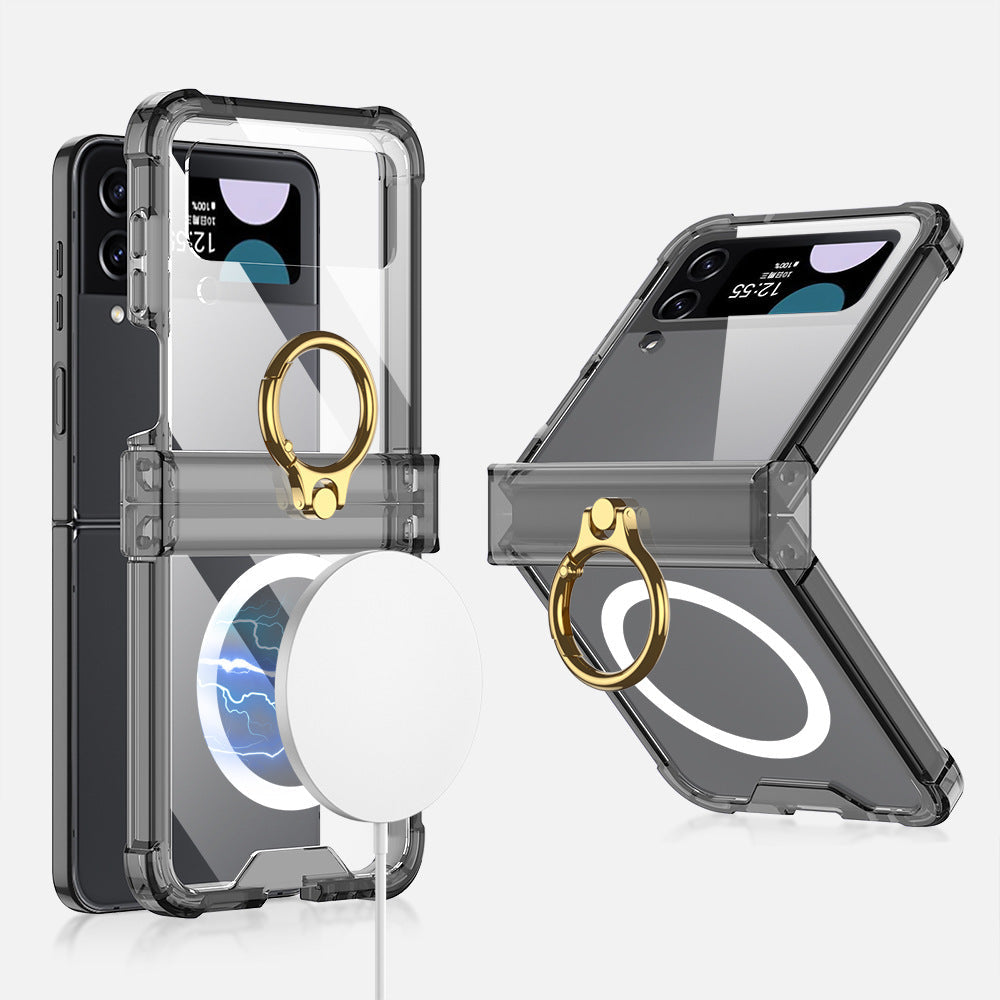 Transparent Ring Case For Galaxy Z Flip Series