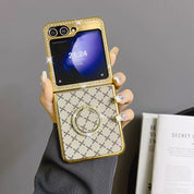 Luxury Gold Diamond Case For Samsung Galaxy Z Flip 5