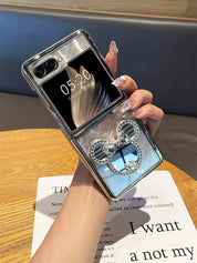 Cute Cartoon Mirror Case For Galaxy Z Flip 5