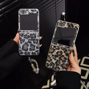 Luxury Glitter leopard Case For Galaxy Z Flip 5