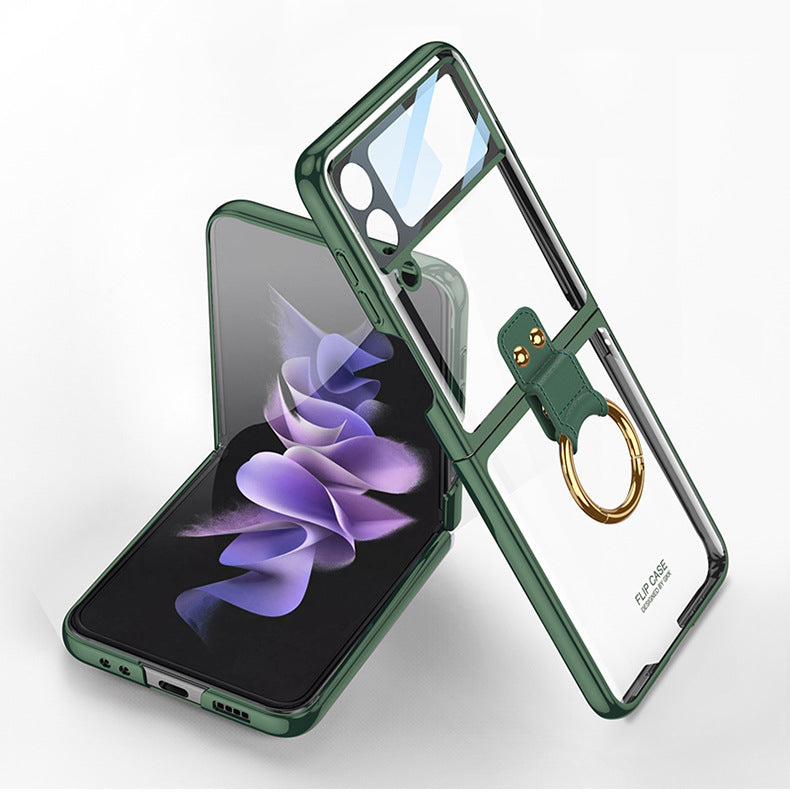 Electroplated Ring Buckle Case For Galaxy Z Flip Series