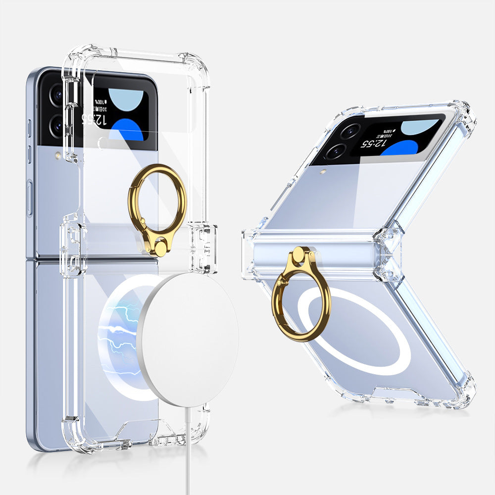 Transparent Ring Case For Galaxy Z Flip Series