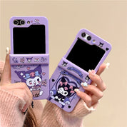 Cute Kuromi Cartoon Case with Pendant for Galaxy Z Flip Series