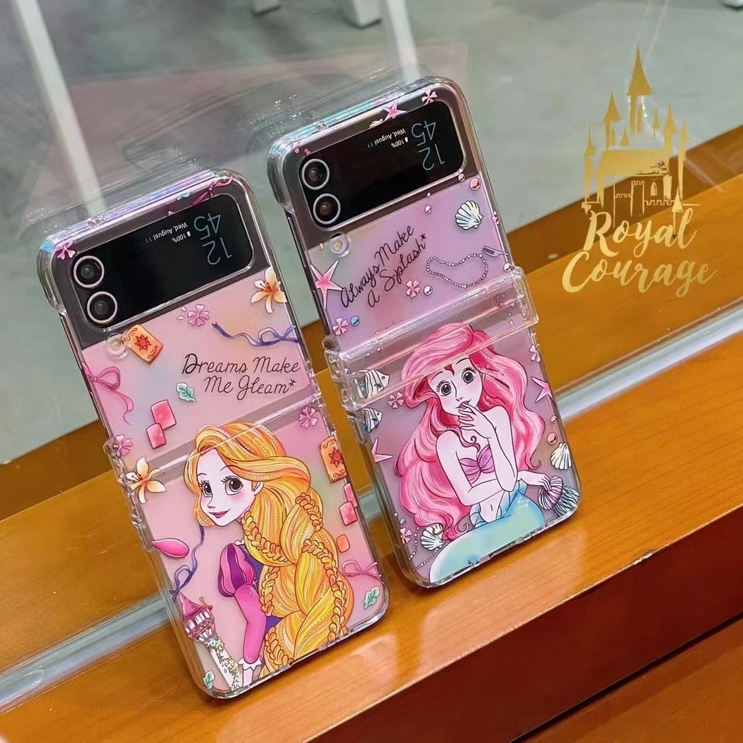 cute cartoon Princess Case for Samsung Galaxy Z Flip