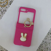 Cute 3D Bunny Rabbit Glitter Case for Samsung Galaxy Z Flip 5