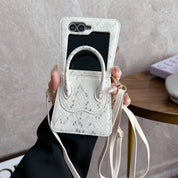 Serpentina Luxe Snake Skin Crossbody Case for Z Flip