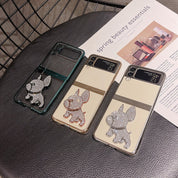 Luxury Bling Rhinestone Dog Case Samsung Galaxy Z Flip