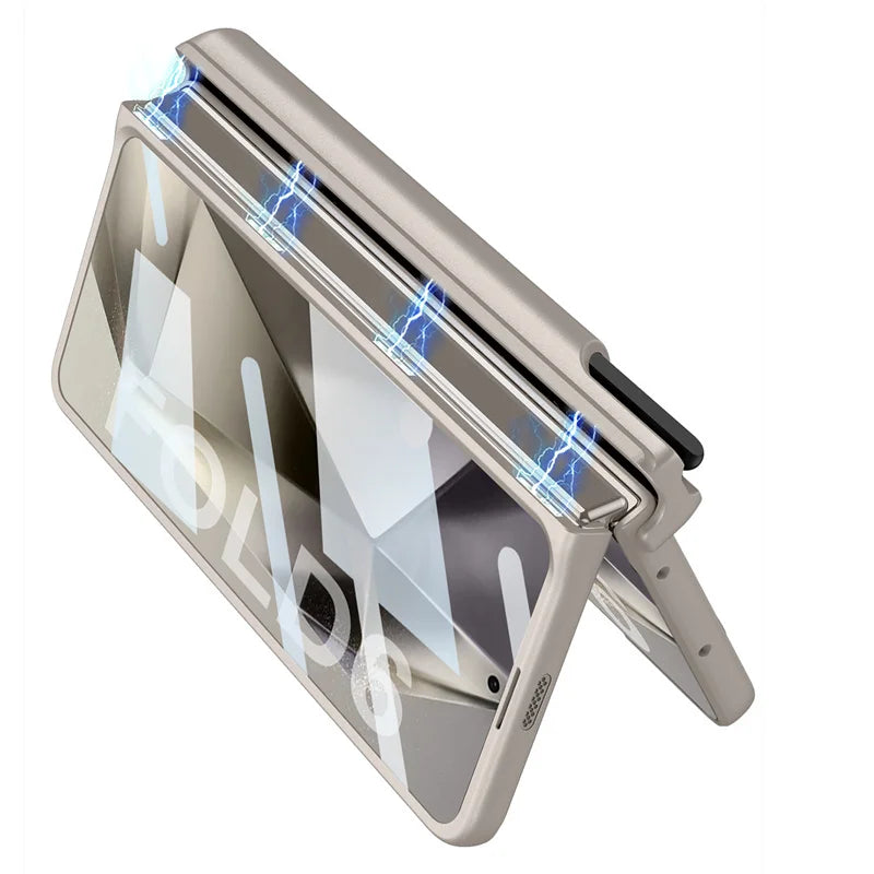 Wrist Strap Pen Holder Case With Screen Protector For Galaxy Z Fold 6