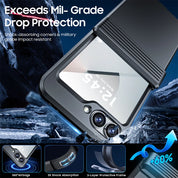 Armored Anti-Fall Case with Integrated Film for Galaxy Z Flip 6