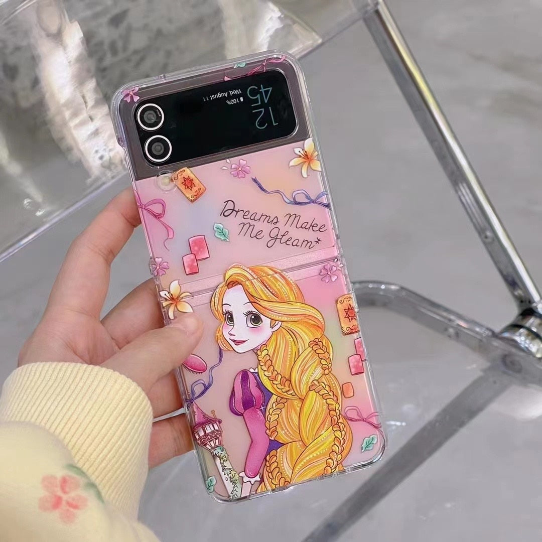 cute cartoon Princess Case for Samsung Galaxy Z Flip