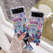 Cute Colorful Stitch Phone Case For Samsung Galaxy Z Flip