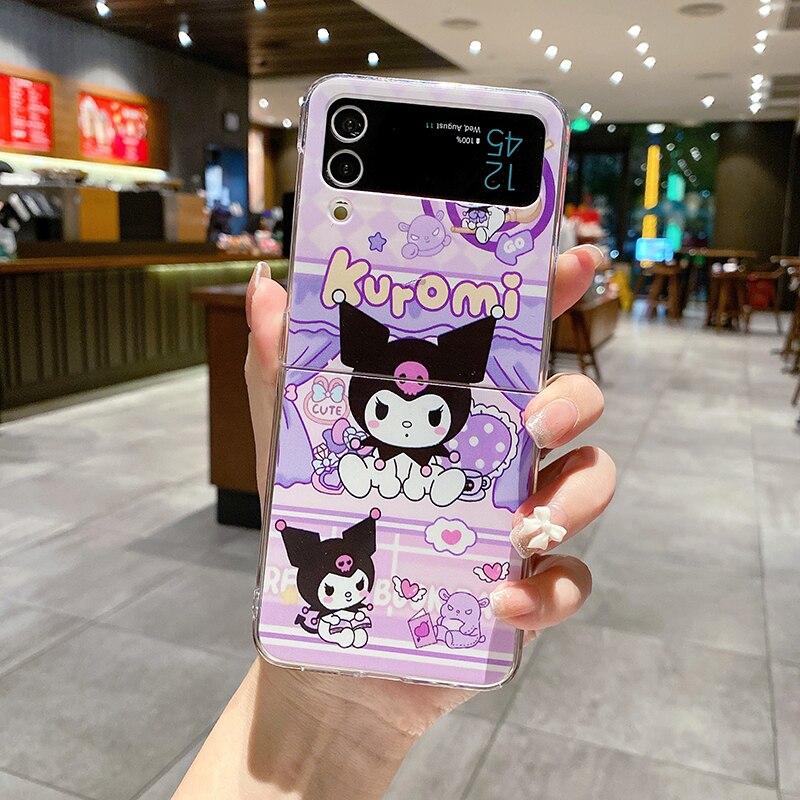 Cute Kuromi Phone Case For Samsung Galaxy Z Flip