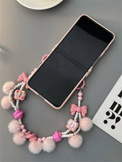 Cute Rabbit Ear Bow Bracelet Case | Samsung Z Flip 5