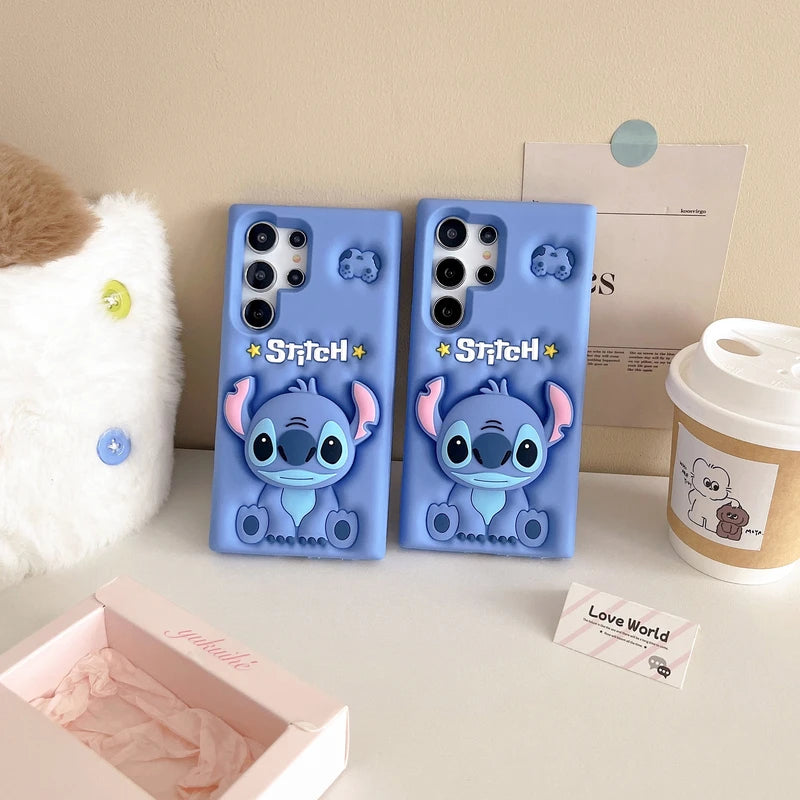 Cute Stitch 3D Case for Galaxy S Series