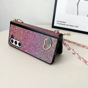 Luxury Heart Crossbody Lanyard Hinge Case for Samsung Galaxy Z Fold