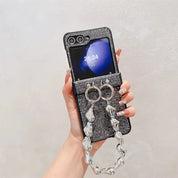 Bling Glitter Case With Wrist Strap For Galaxy Z Flip Series