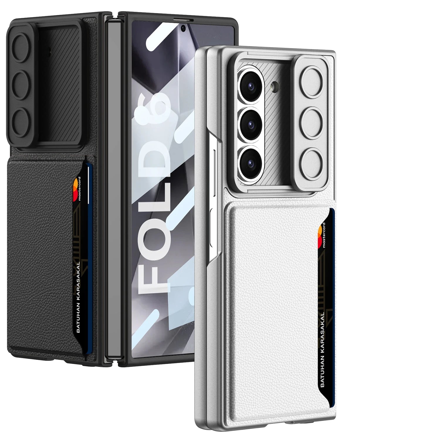 Shockproof Case with Screen Protector and Card Slot For Galaxy Z Fold 6