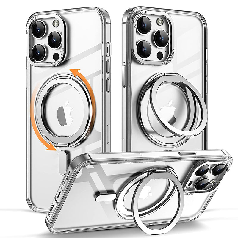 iPhone MagSafe Series | 360° Rotating Metal Stand Phone Case