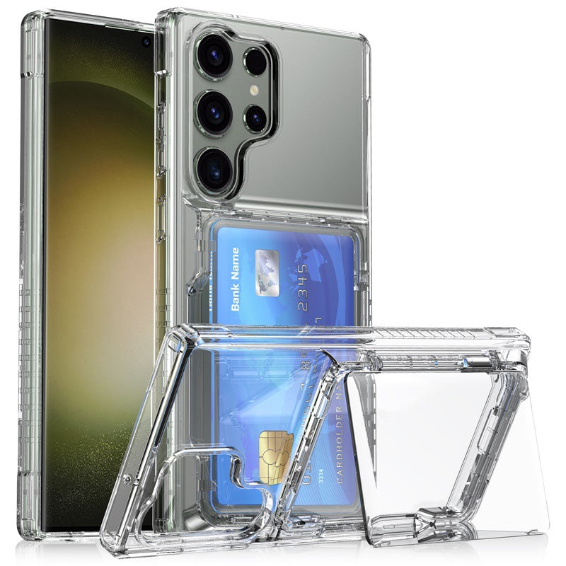 Samsung Series | HD Transparent Phone Case with Card Holder