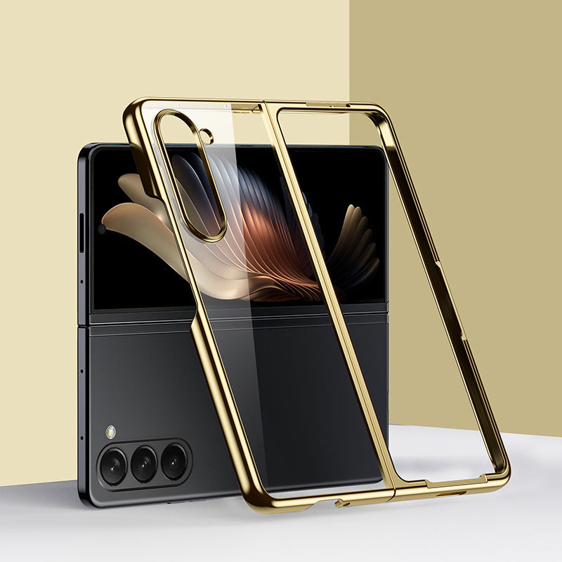 Transparent Electroplating Case For Galaxy Z Fold Series