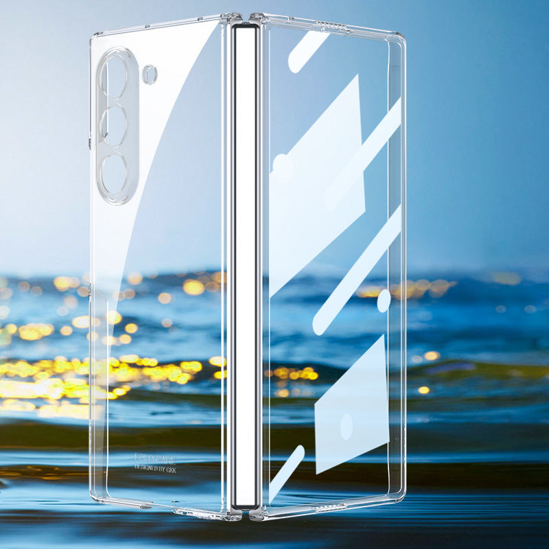 Transparent PC Electroplated Case For Galaxy Z Fold Series