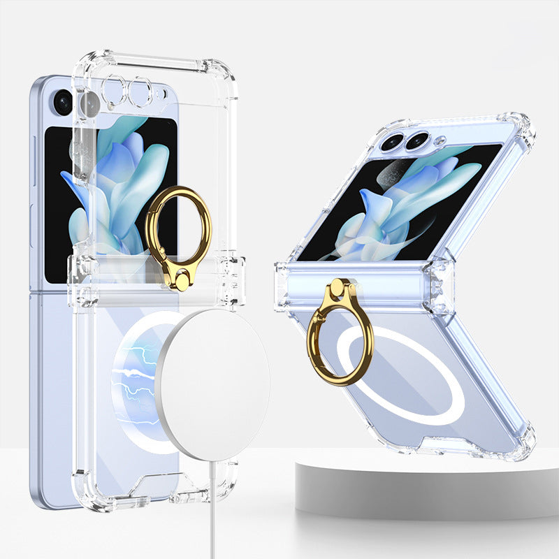 Transparent Ring Case For Galaxy Z Flip Series